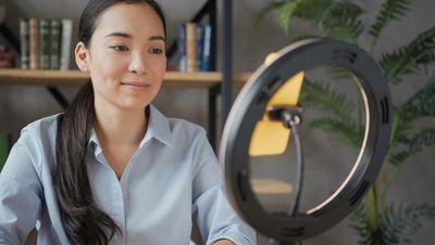 Bewerbungsvideo aufnehmen mit Ringlicht
