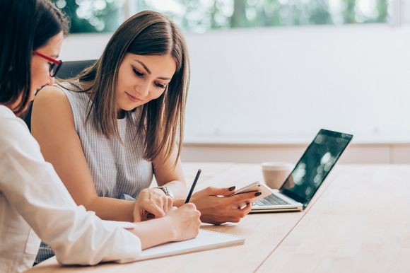 Frauen Laptop Meeting