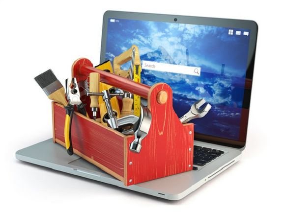 Werkzeugkasten Werkzeug Laptop